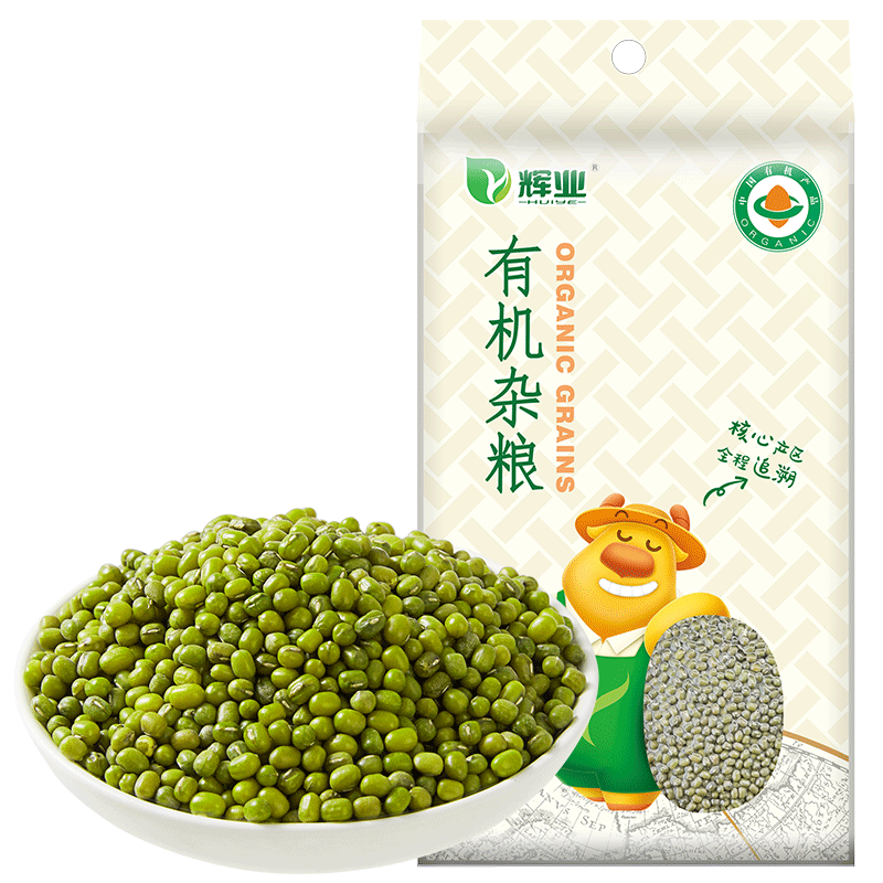 Y/辉业甄选有机绿豆香甜美味易煮出沙健康杂粮