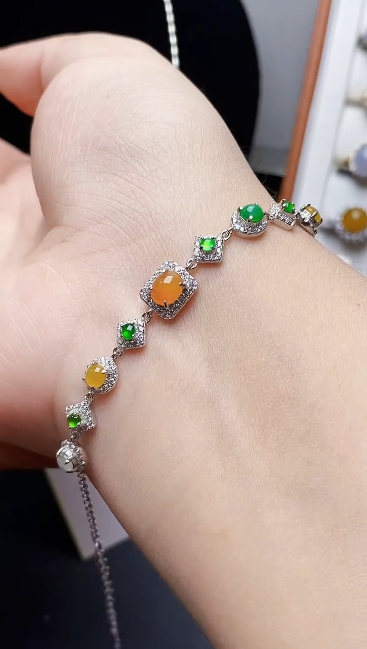 银S925镶嵌戒指翡翠2197