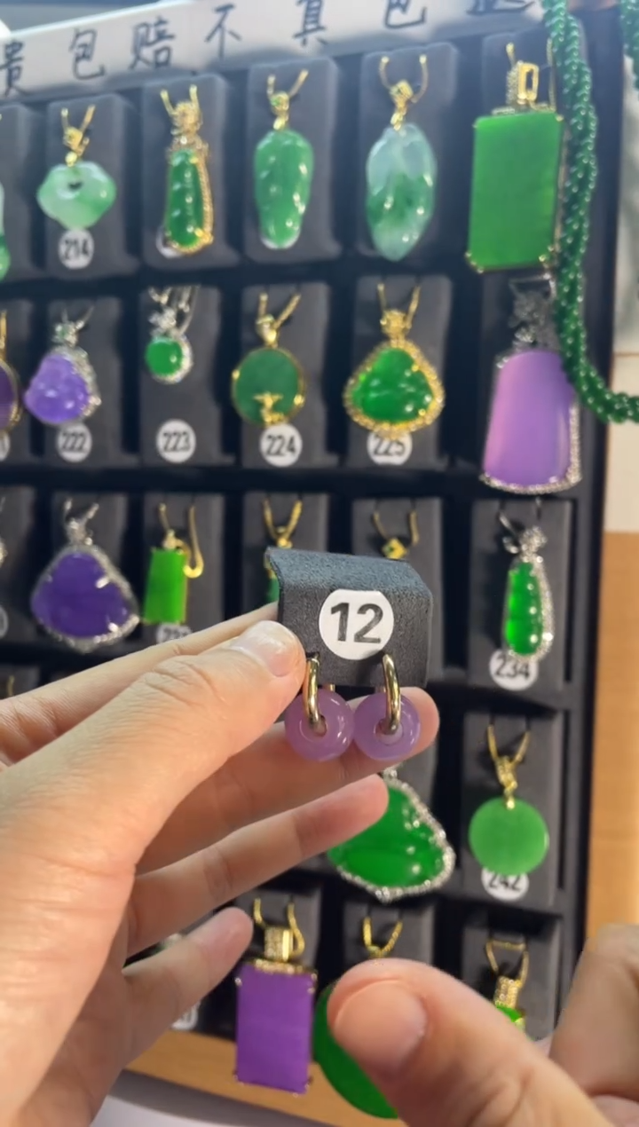 【闪购商品】翡翠耳饰银S925镶嵌12.....