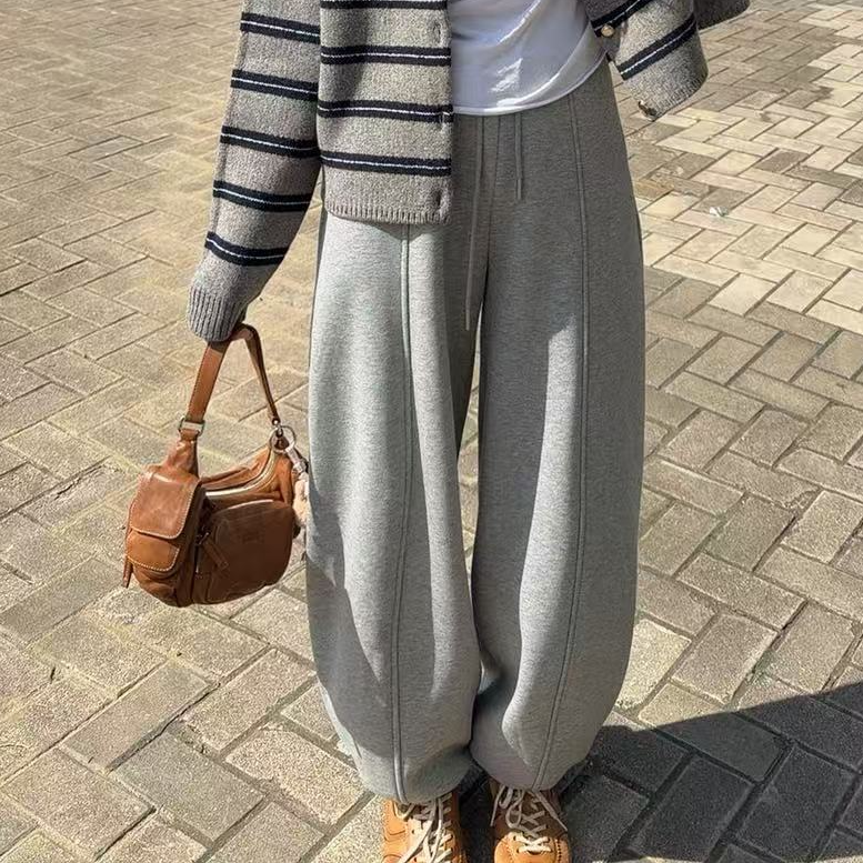 901腰抽绳下收脚卫裤