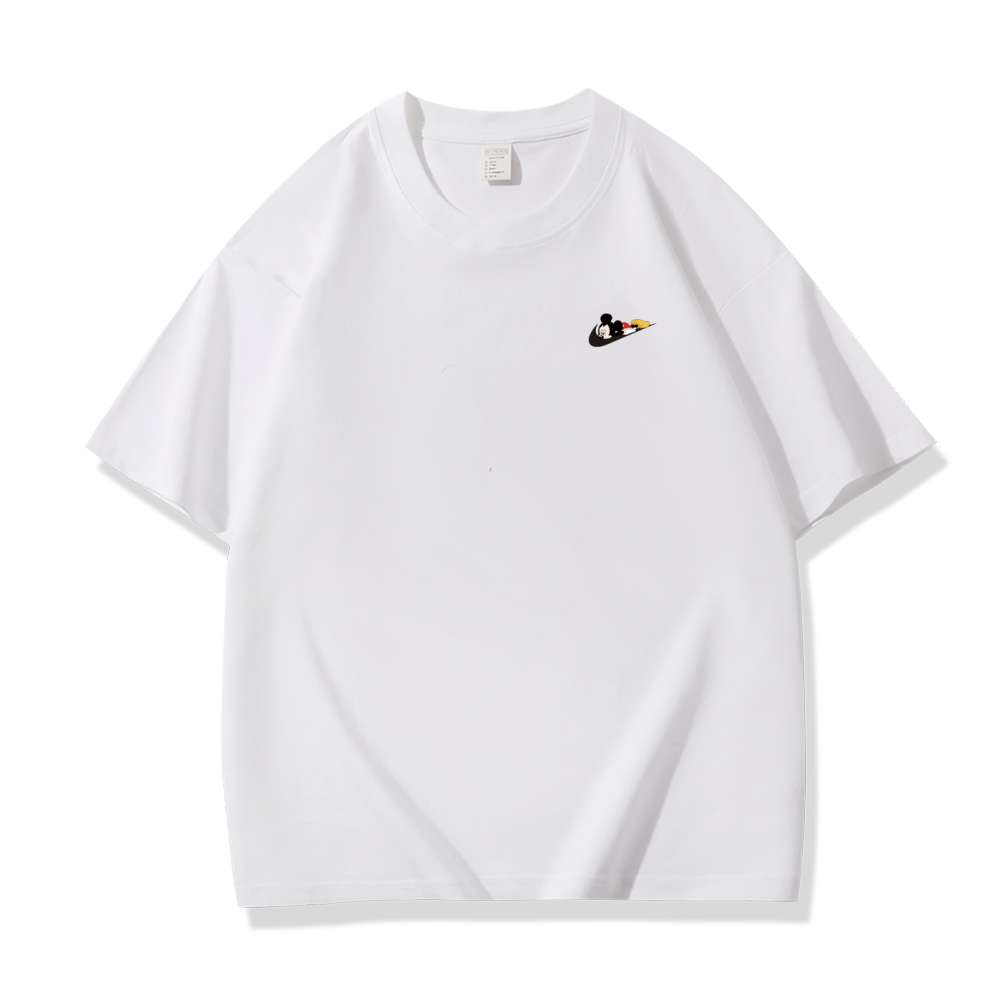 B粉丝 【一折福利】夏季潮牌男女同款百搭圆领T恤