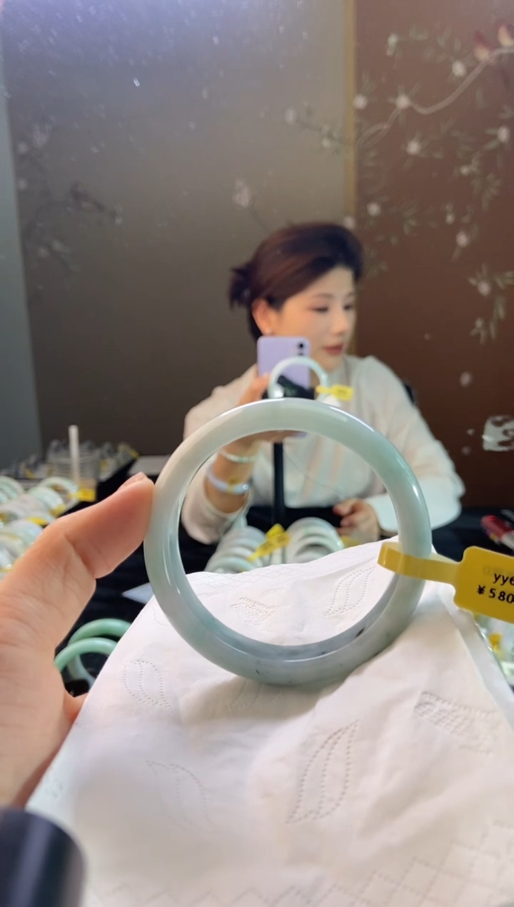 未镶嵌手镯翡翠圈口x56-57