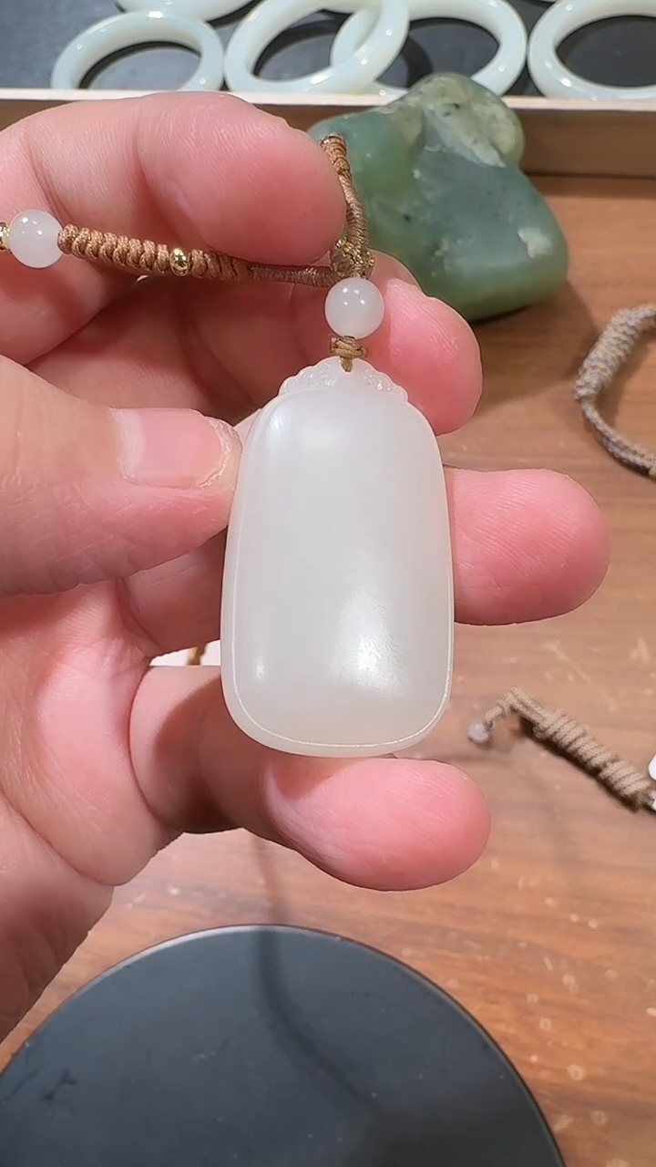 【闪购商品】和田玉吊坠未镶嵌1406平安牌