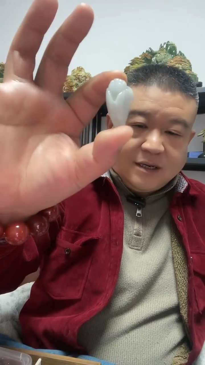 吊坠(赠链)未镶嵌翡翠金蝉雕刻吊坠