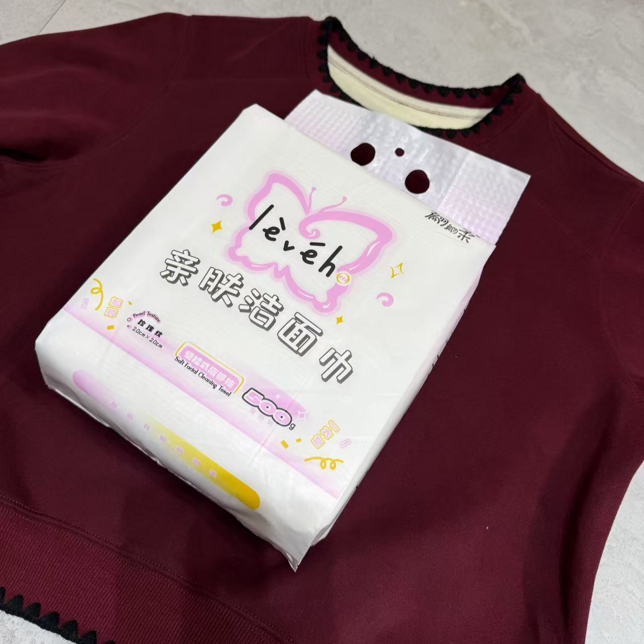 【TTE严选】新款洁面巾图案上衣（0214-01）