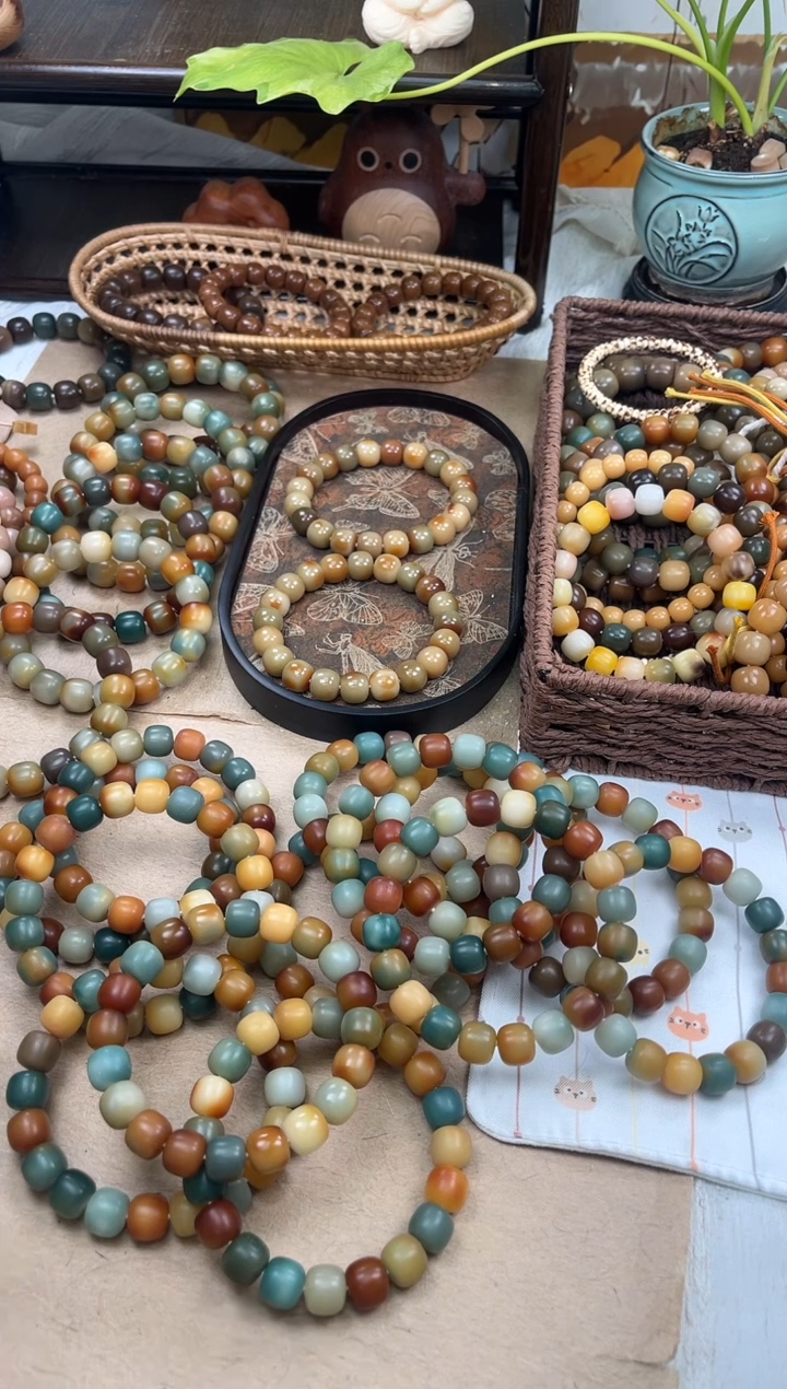 手串菩提根/象牙果a401 卡12.8 干磨莫奈