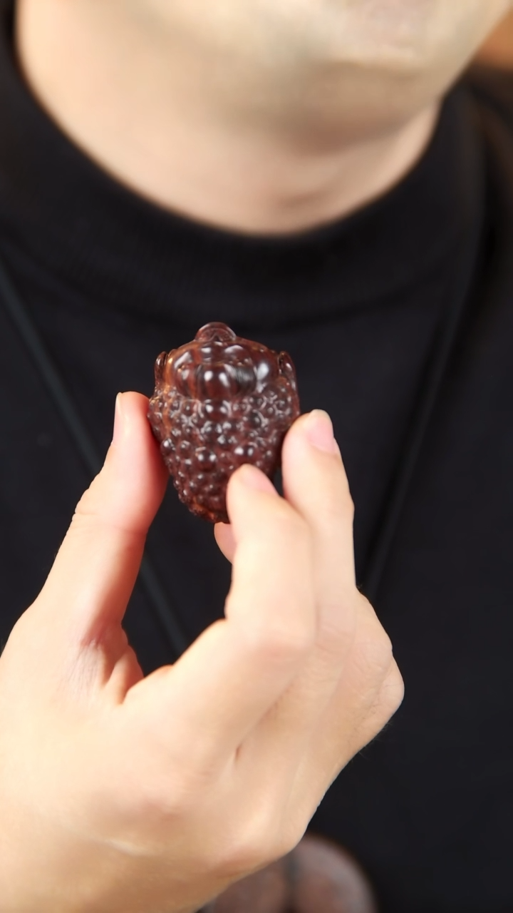 【闪购商品】降真香手串/手链海南红降土埋玉化料金蟾吊坠 把件