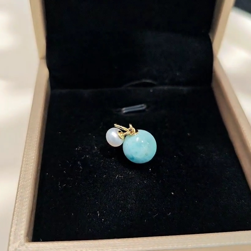 海纹石珍珠吊坠 2017 多样性发一件