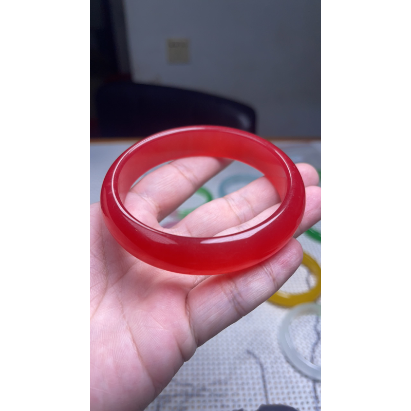 214 鸡冠红车轮手镯