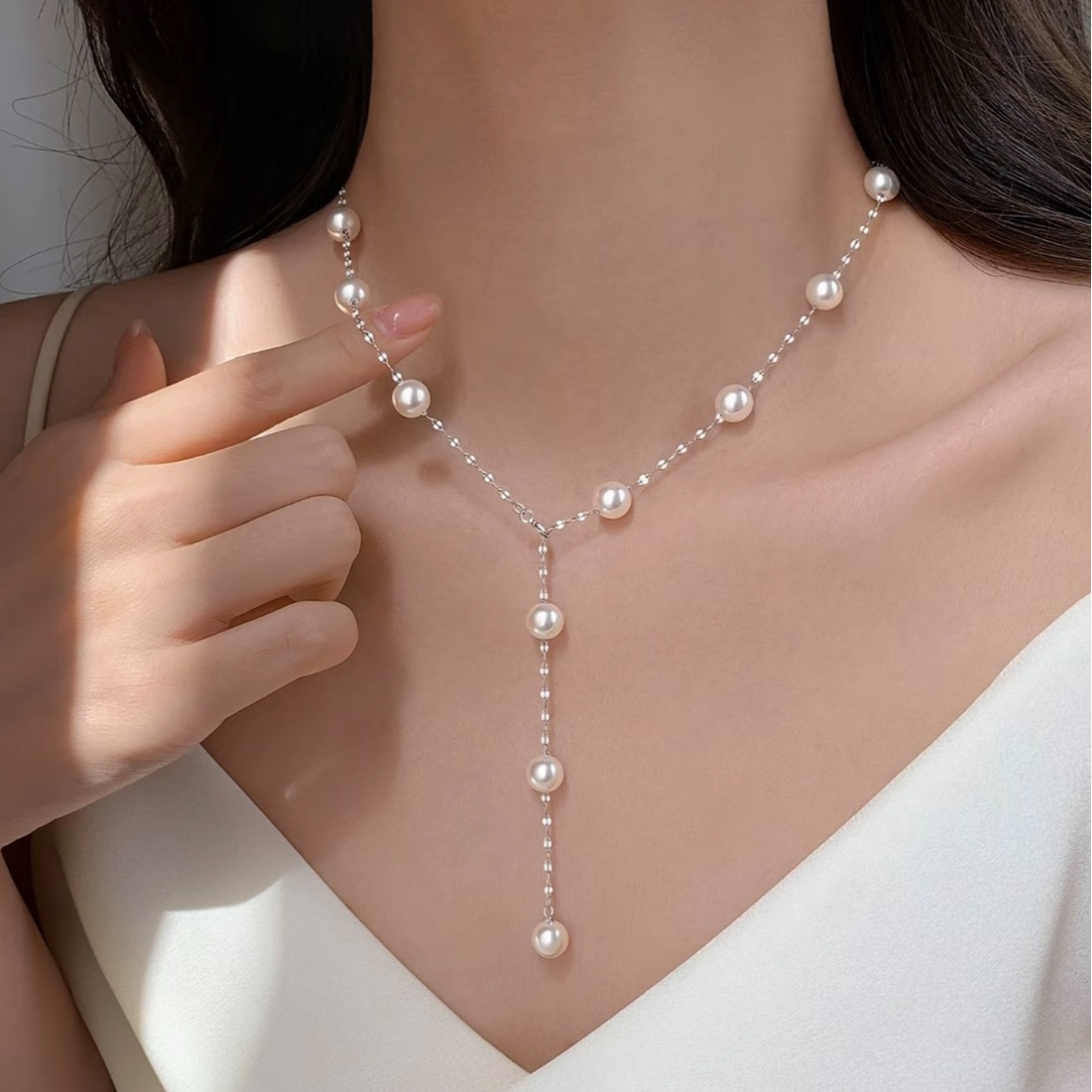 银谣满天星施家珠项链女款2025新款爆款银锁骨链