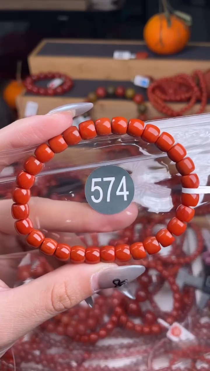 【闪购商品】南红玛瑙珠宝奇石合金574-7+