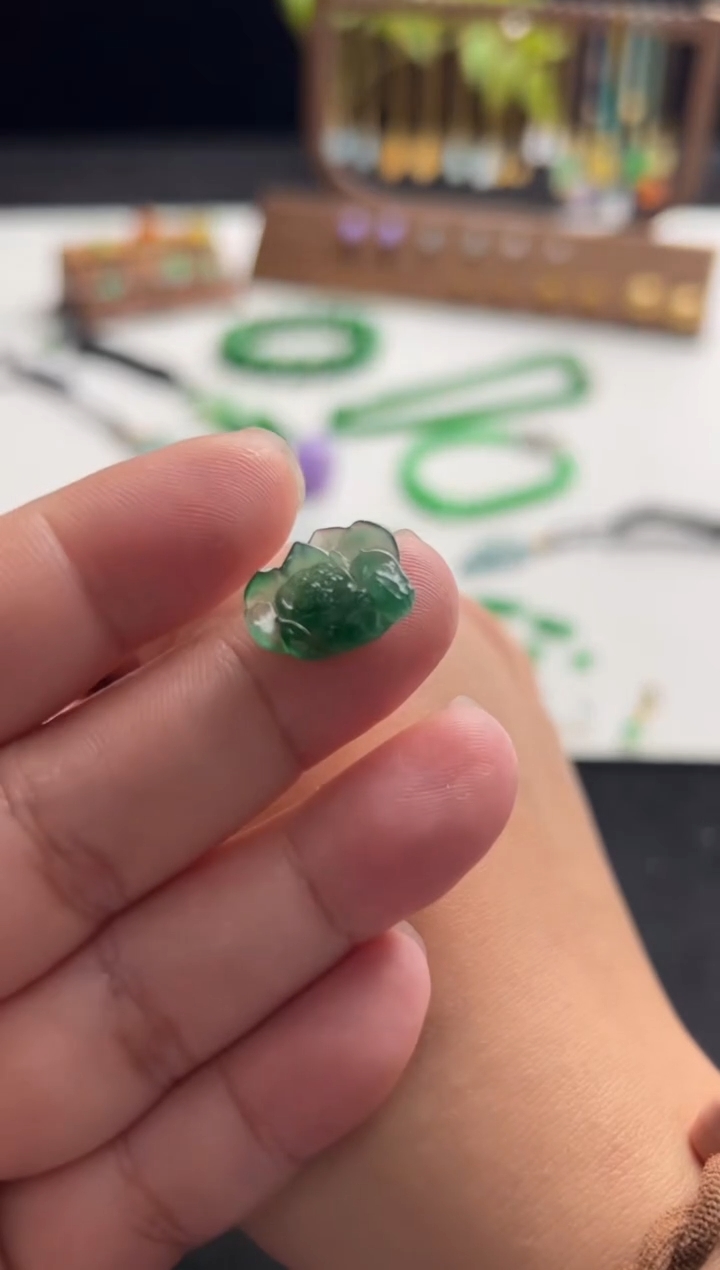 【闪购商品】定制翡翠未镶嵌480莲花