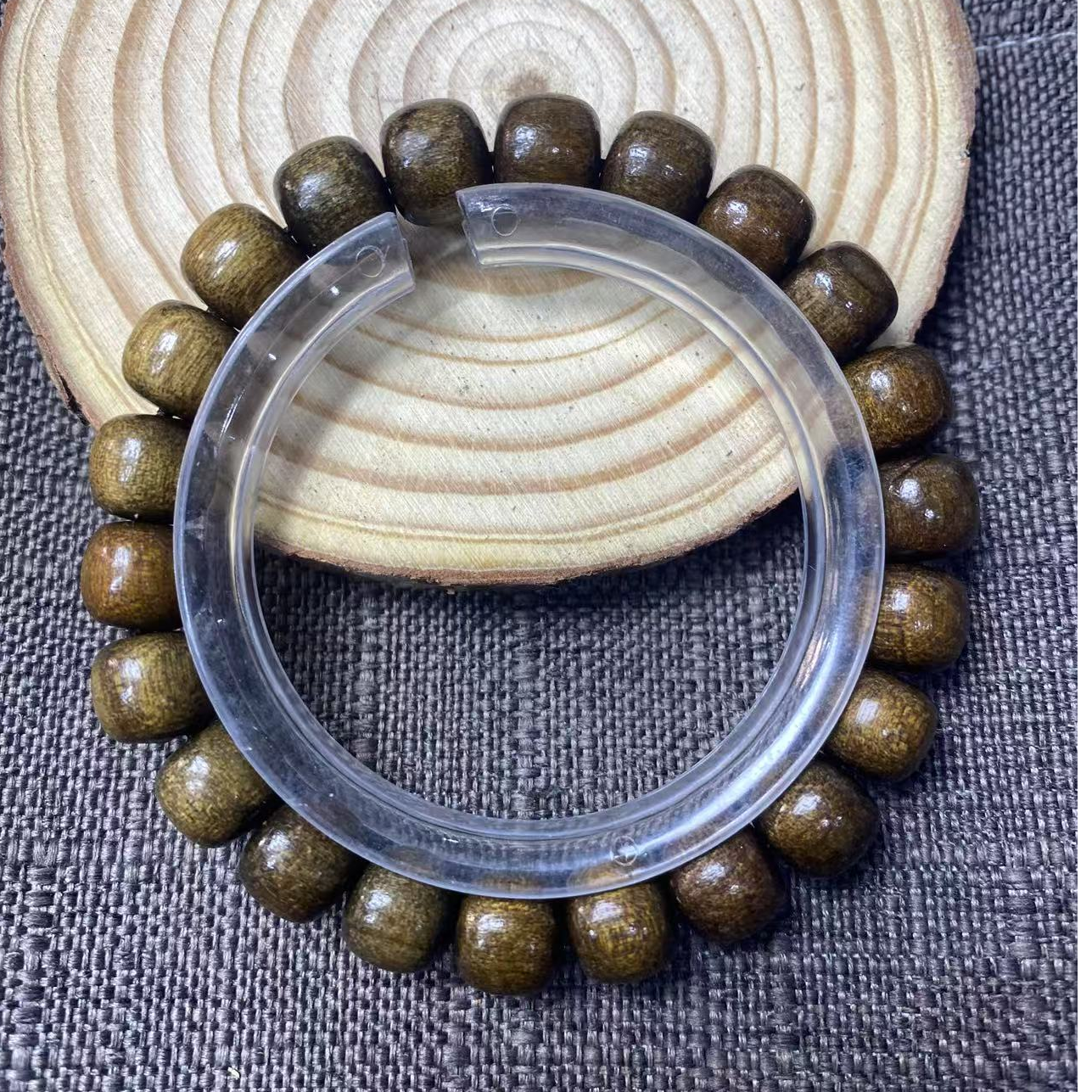 H147 乌金金丝楠 老型珠1.0cm