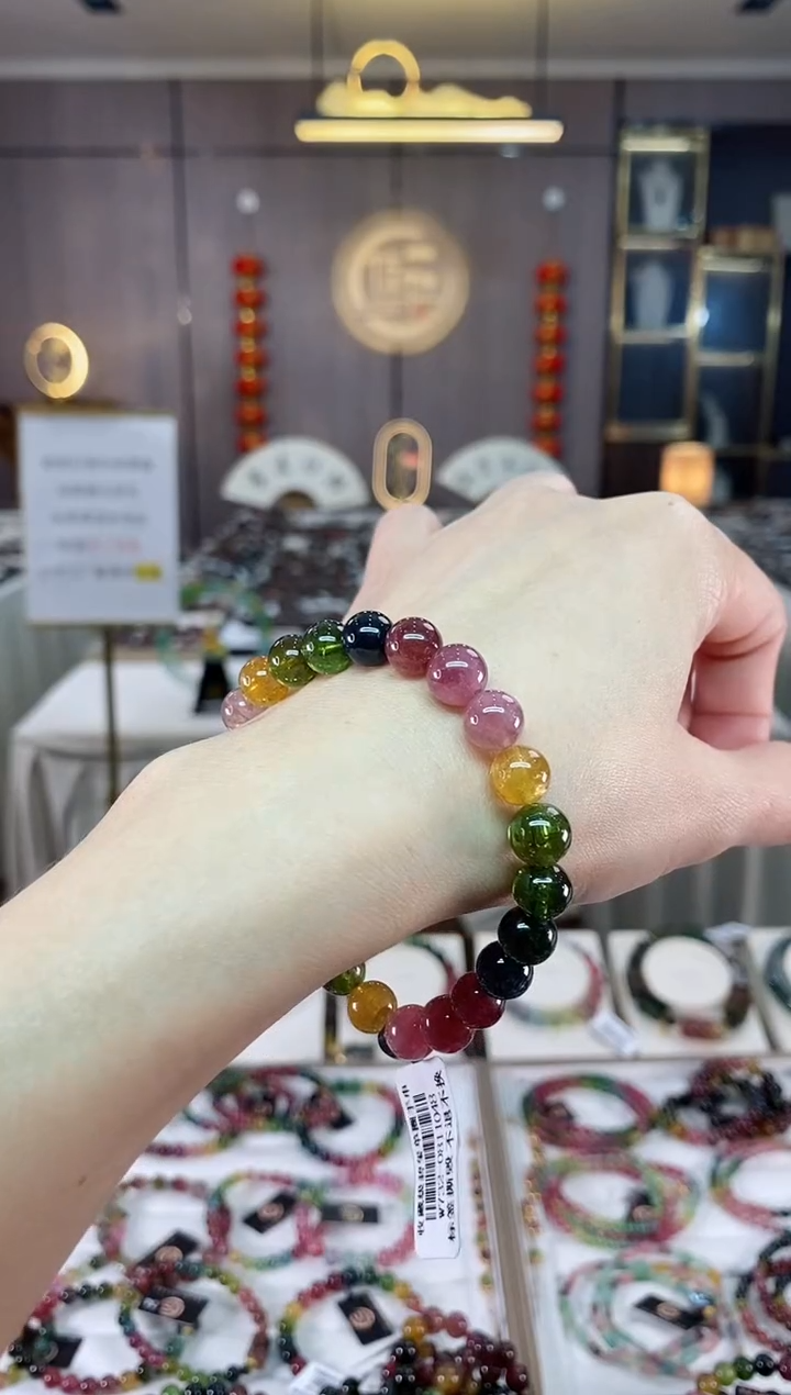 【闪购商品】碧玺单圈手串8mm+未镶嵌（多样性发一条）hon