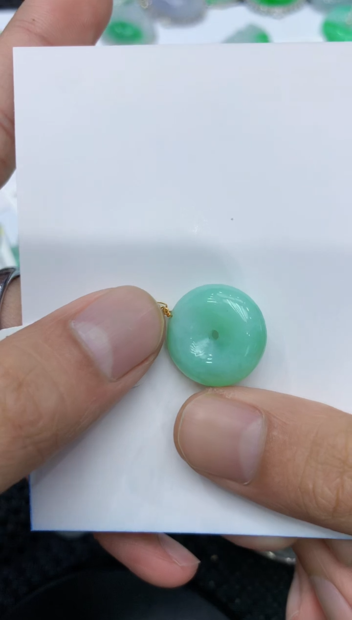 【闪购商品】翡翠颈饰18K金镶嵌222222222