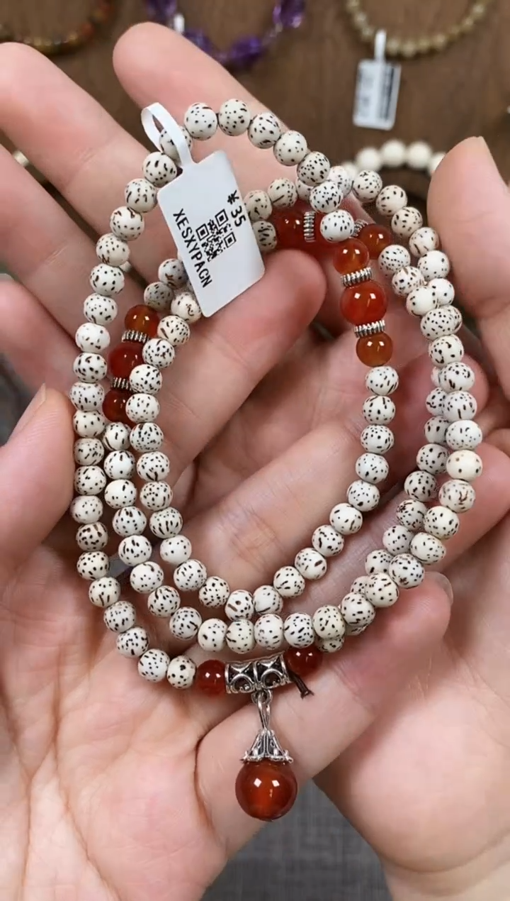 手串星月菩提星月菩提0.6脖挂多圈手链