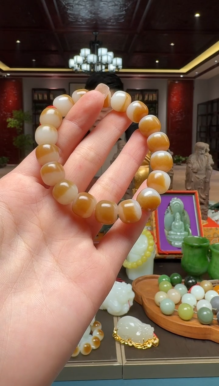 未镶嵌手串和田玉qmt