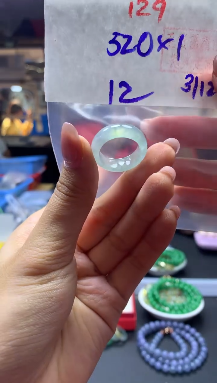 未镶嵌定制翡翠戒圈#520元-毛货需精细抛光