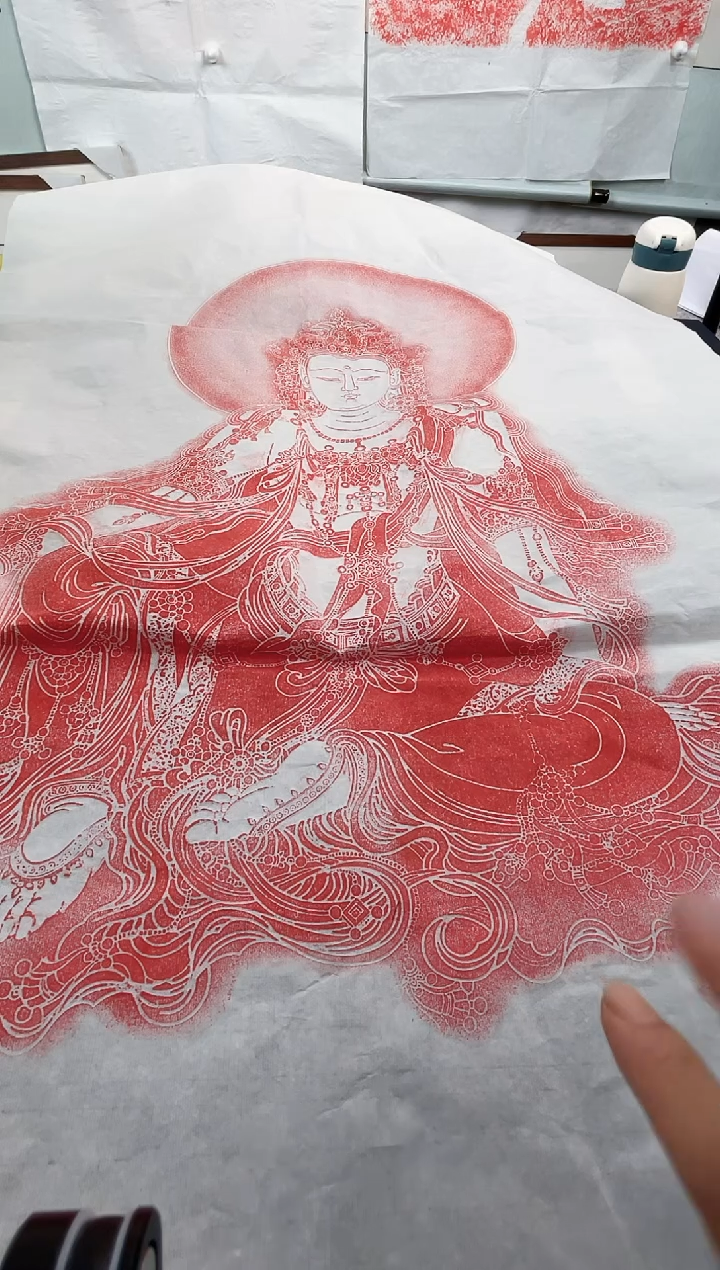 昌化石印石拓片1111111水月观音