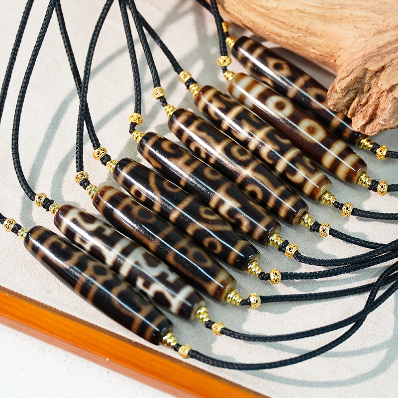 TZ922天然玛瑙黑金多图腾藏风锁骨链（多样性发货，发其一）