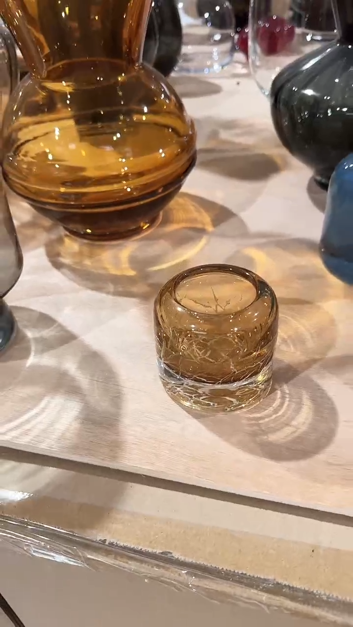 【闪购商品】玻璃琥珀烛台