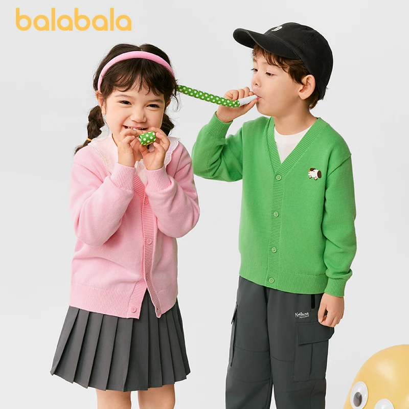 巴拉巴拉童装儿童毛衣男童女童秋冬2025新款开衫小童针织衫打底衫