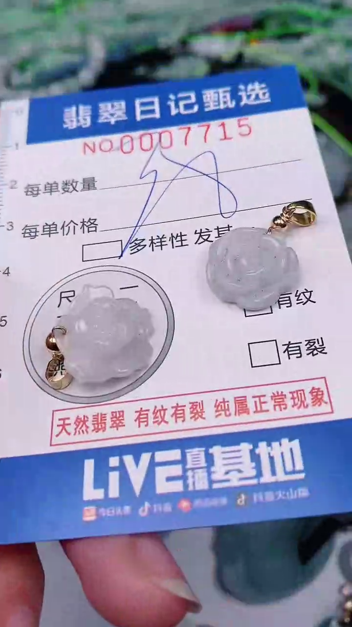 【闪购商品】翡翠颈饰未镶嵌00007715