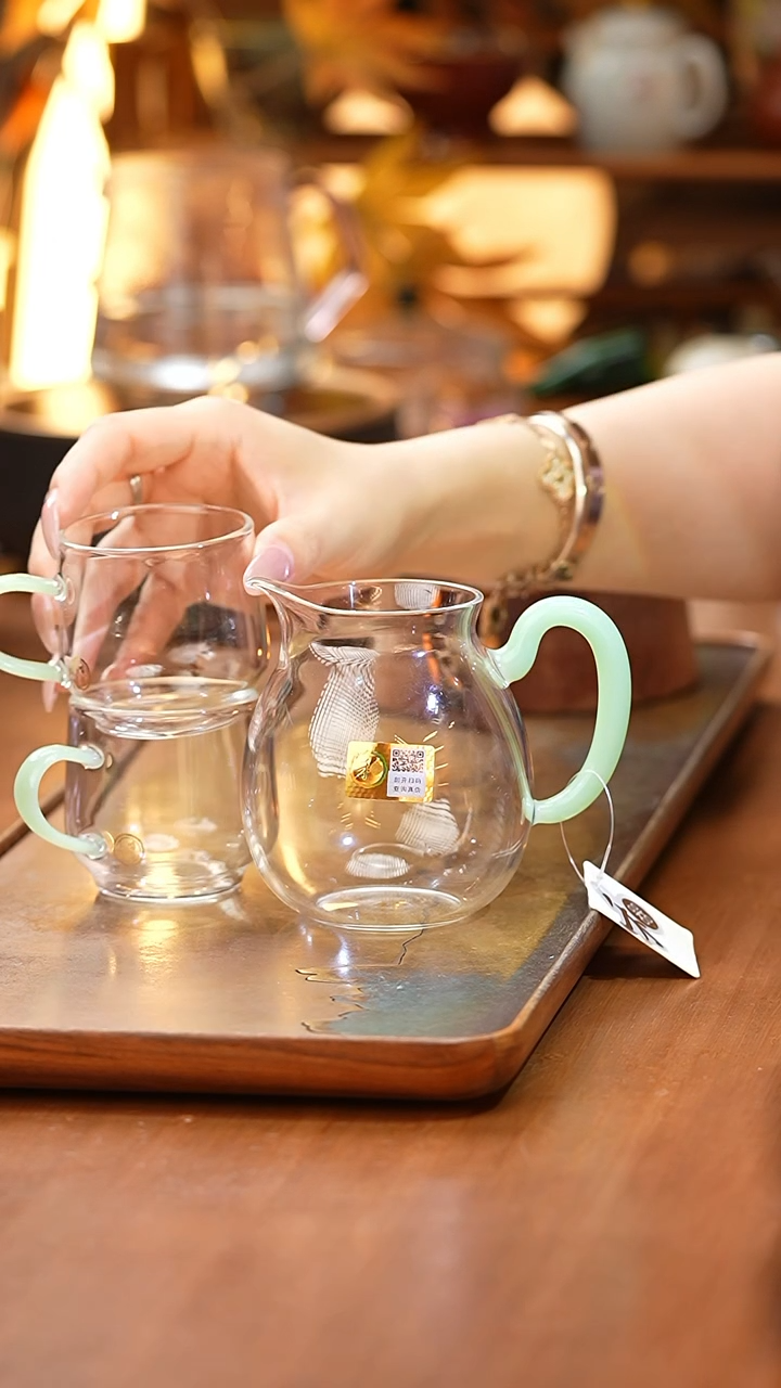 禾器/清悦茶海/浅玉+水月杯2入/浅玉