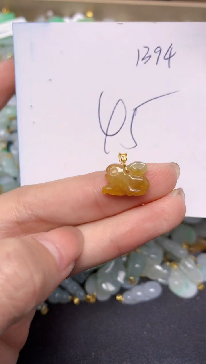 【闪购商品】翡翠颈饰18K金镶嵌 天然翡翠A货