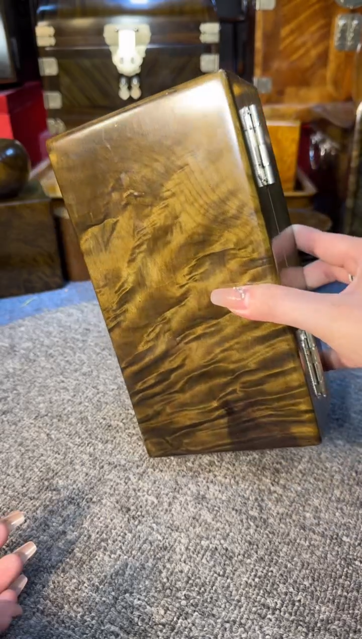 【闪购商品】乌木类成套家具精品阴沉乌木首饰盒Y3