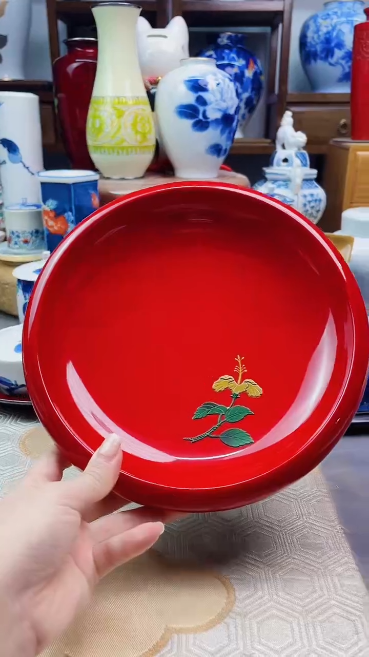 【闪购商品】盘琉球涂实木钵一一