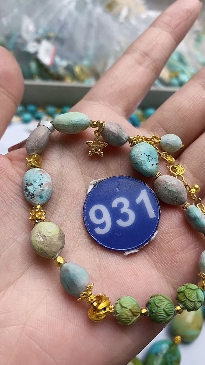 【闪购商品】绿松石手链银S925镶嵌931