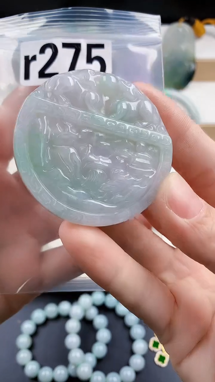 颈饰未镶嵌翡翠天然翡翠吊坠挂件