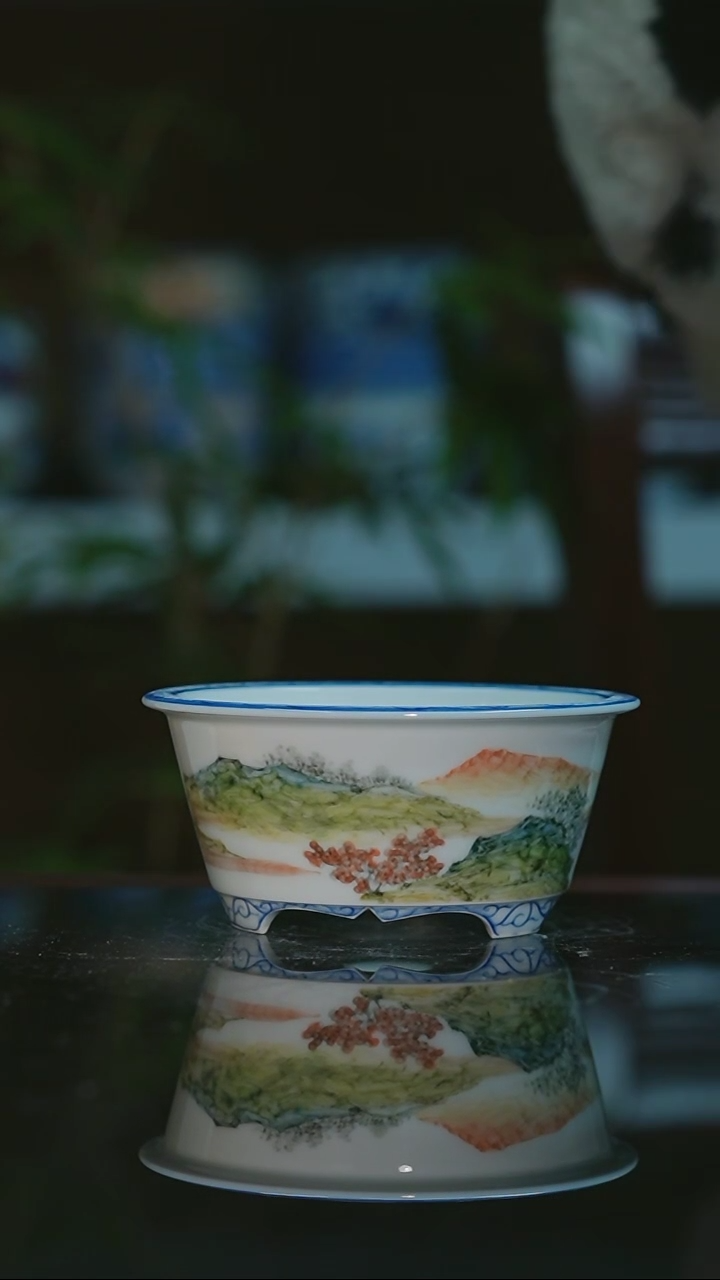 【闪购商品】手绘陶瓷内口9.5高5深