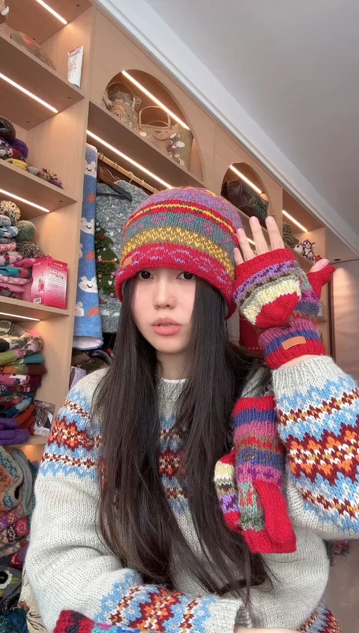 羊毛丫**妞048帽子手套