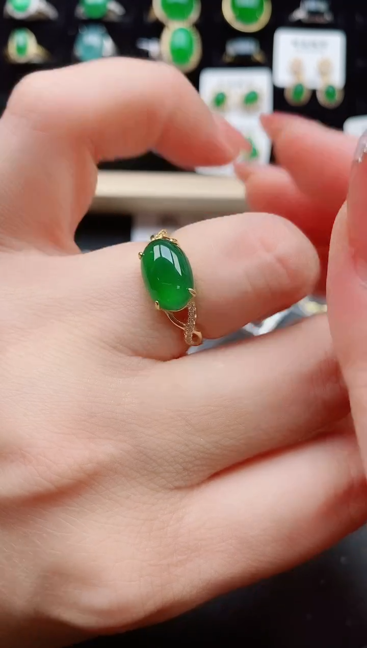 【闪购商品】翡翠戒指银S925镶嵌1212