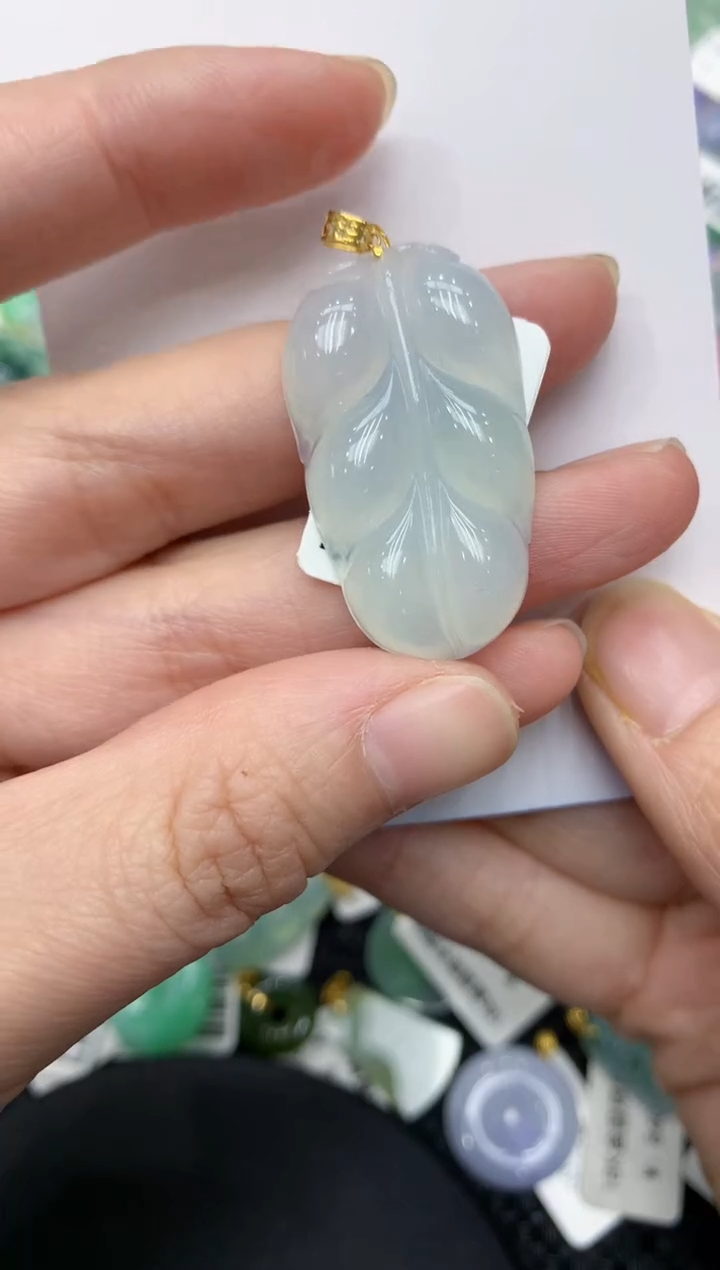 【闪购商品】翡翠颈饰18K金镶嵌11111111