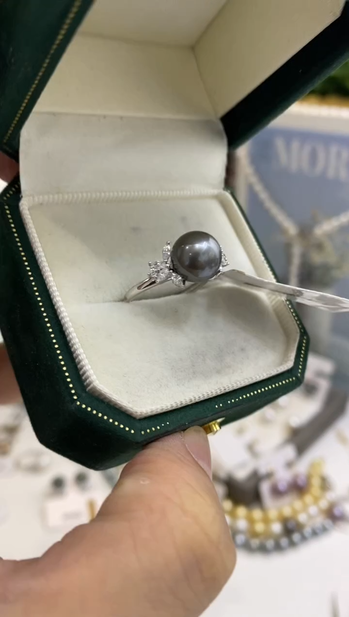 【闪购商品】海水珍珠BG未镶嵌珍珠戒指@@v1760