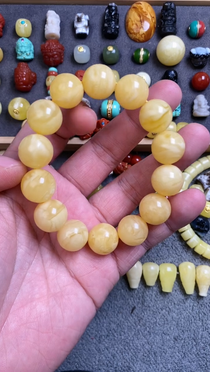 【闪购商品】蜜蜡珠宝奇石未镶嵌15mm