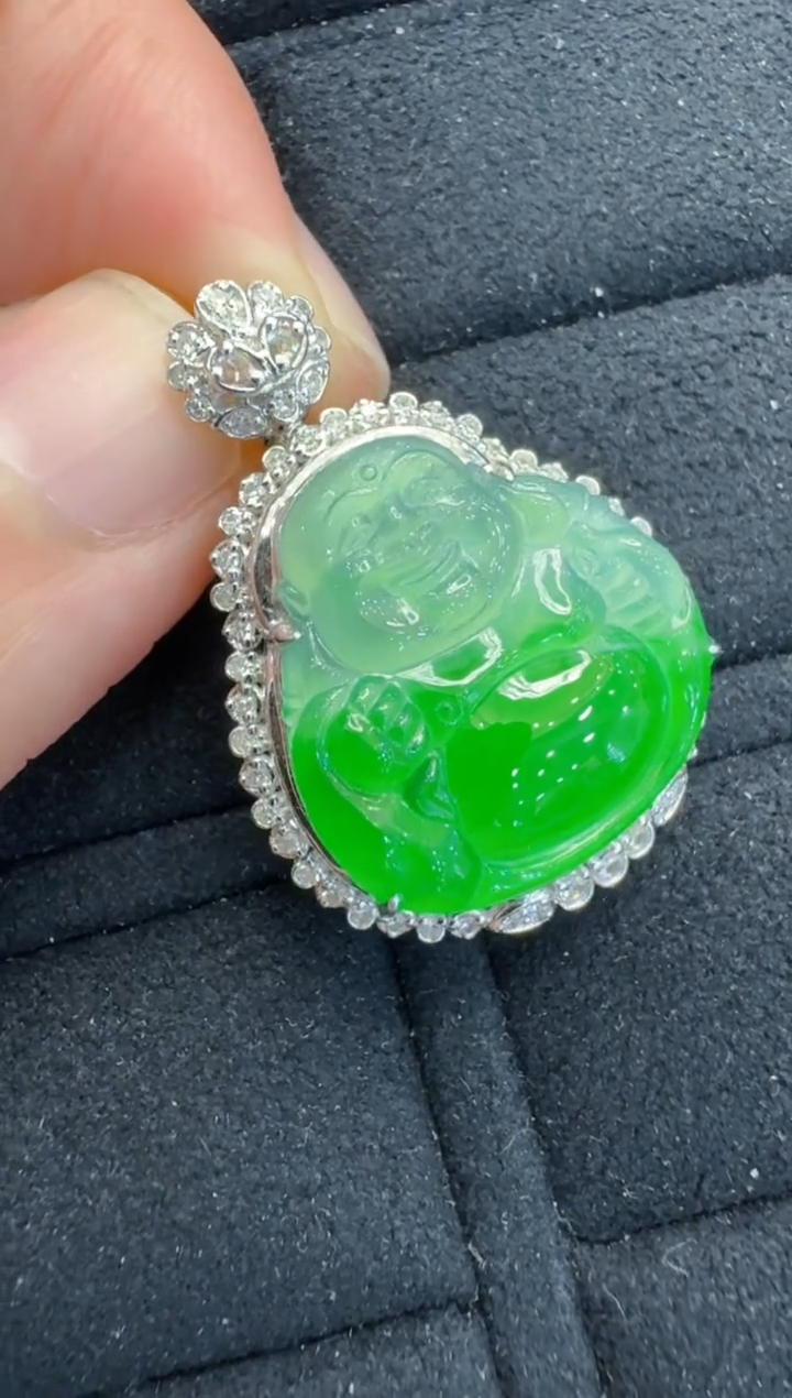 【闪购商品】翡翠吊坠(不含链)18K金镶嵌多样性团购发一件