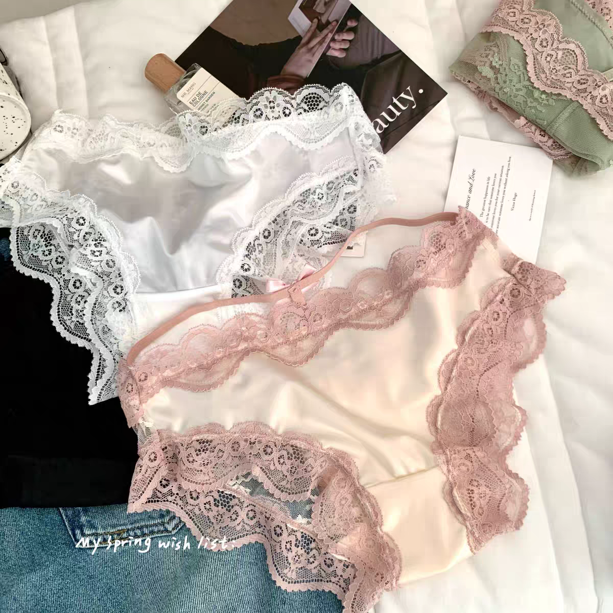 『Hottie』甜欲千金•性感蕾丝 棉底档 纯欲小仙女 中低腰内裤6301