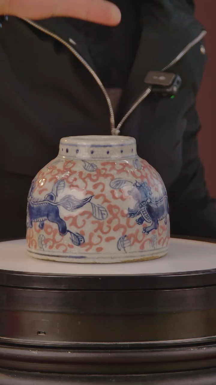 摆件陶景德镇陶瓷青花摆件A04