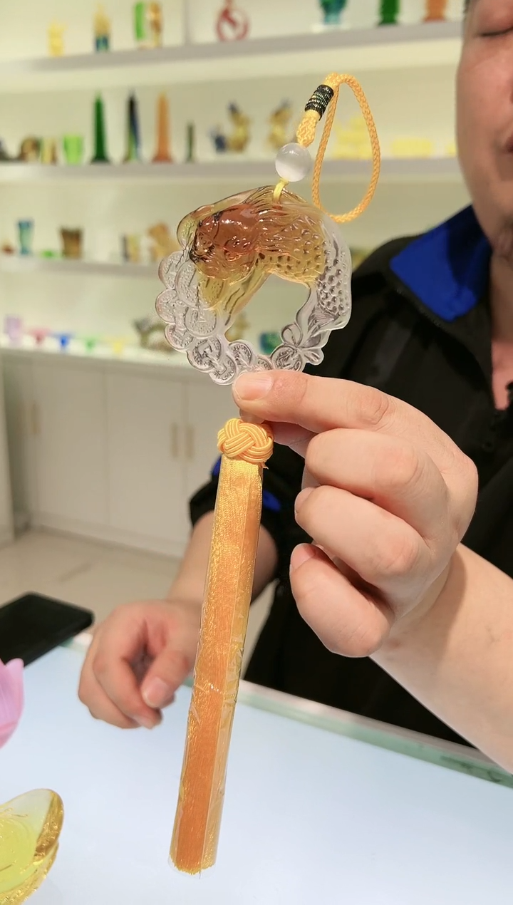 【闪购商品】茶宠古法琉璃貔貅车挂