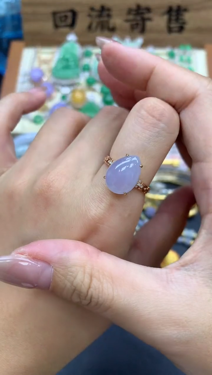 【闪购商品】翡翠戒指18K金镶嵌396-中国好珍宝