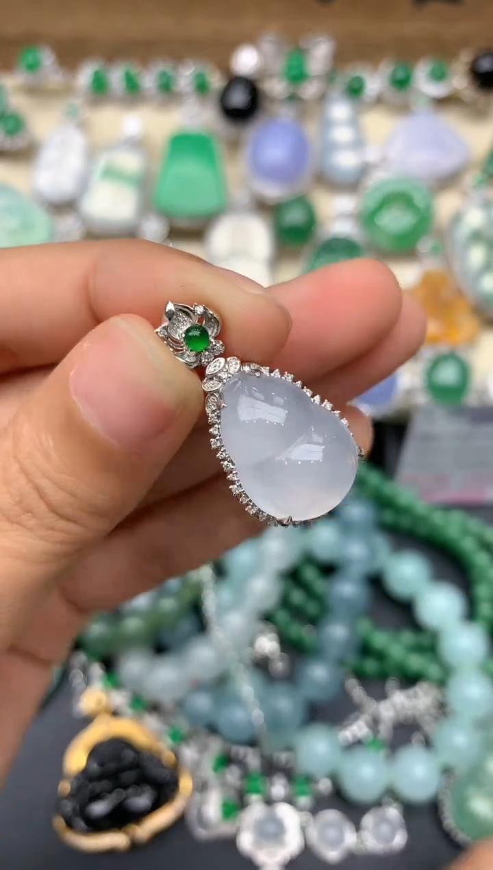 【闪购商品】翡翠颈饰18K金镶嵌257-中国好珍宝