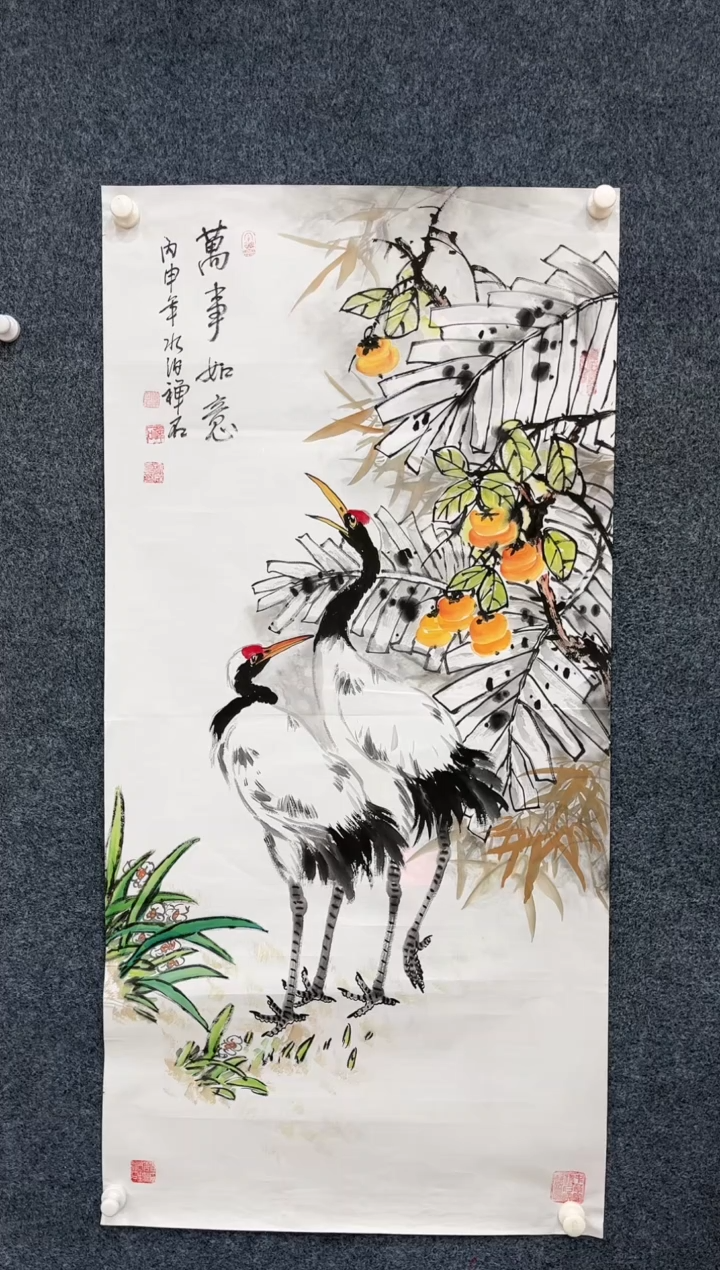 【闪购商品】国画2.22-艺术馆-杨成喜-仙鹤四尺110
