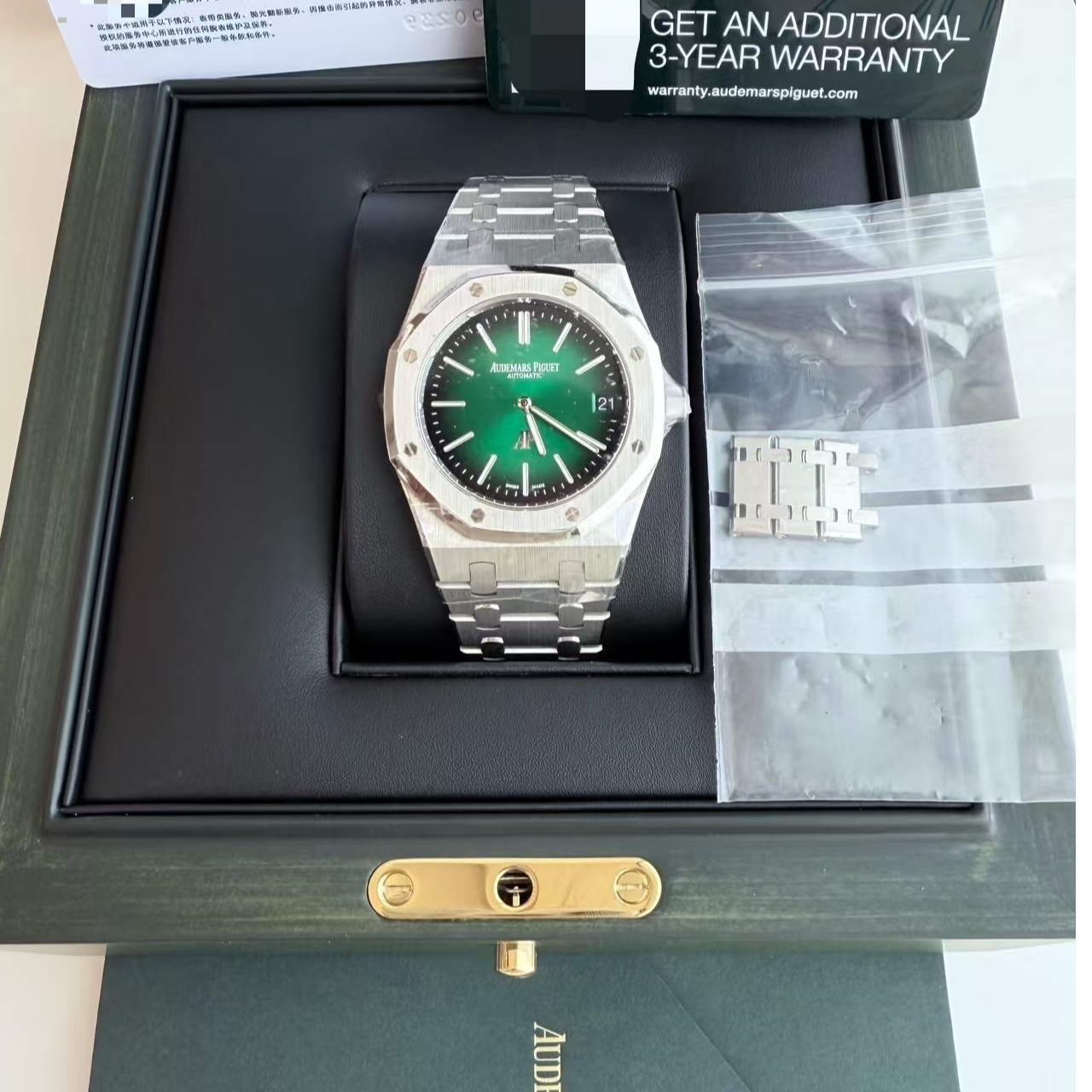 95新 Audemars Piguet/爱彼 劳大/爱彼16202PT/22年全套/1182