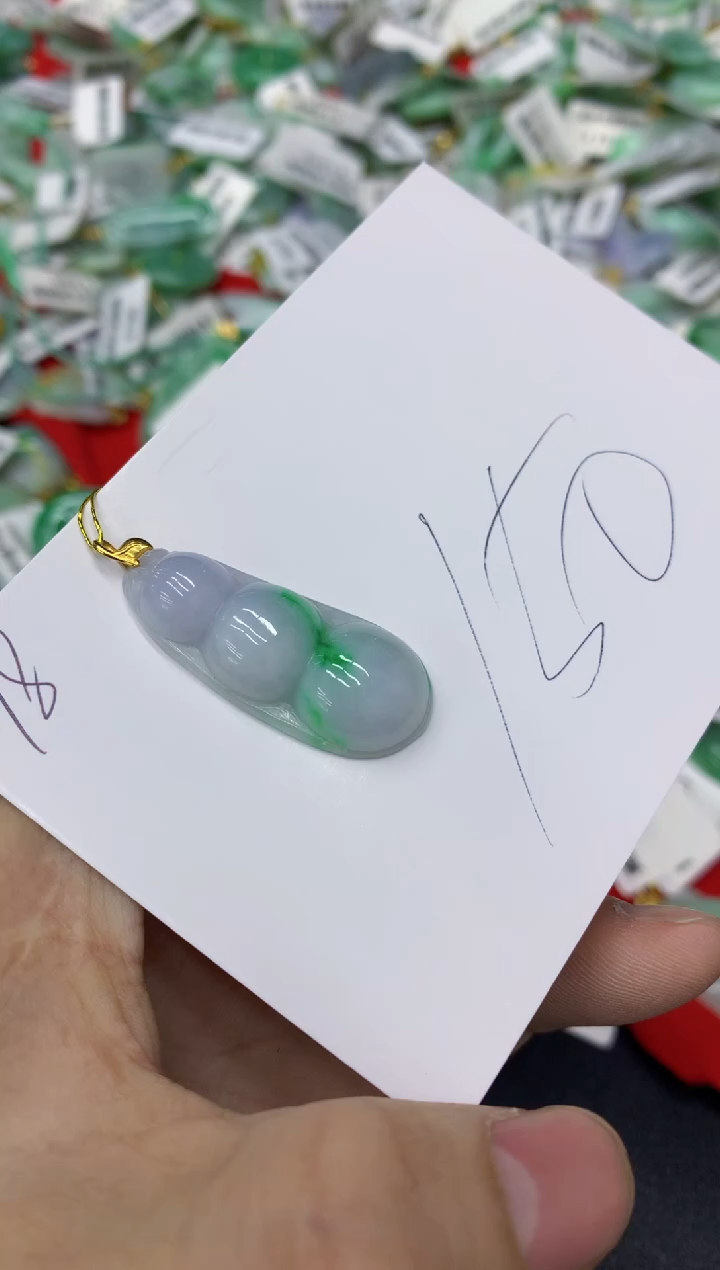 【闪购商品】翡翠颈饰18K金镶嵌1111111111