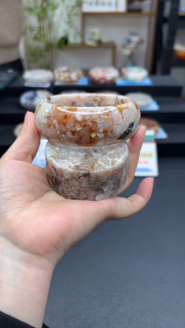 【闪购商品】石英质玉手镯未镶嵌C498(65圈赠送镯心)