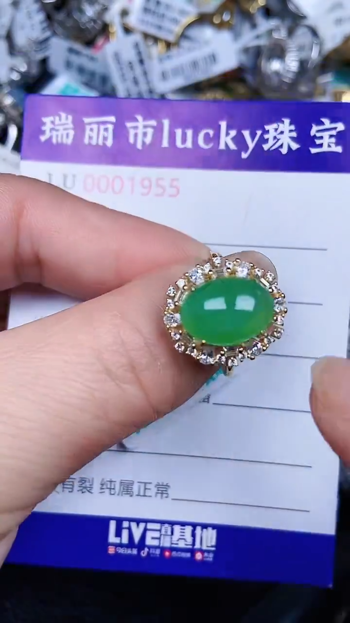 颈饰银S925镶嵌翡翠1955